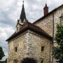 The Church of the Chapter, is one of the oldest preserved architectural and cultural monuments in Novo Mesto. The present church has a bell tower, nave and altar and crypt.<br />It was in 1493 that Emperor Frederick III founded the church collegiate chapter, and so the church became "the church of the Chapter."<br />The Chapter had 13 Canons.